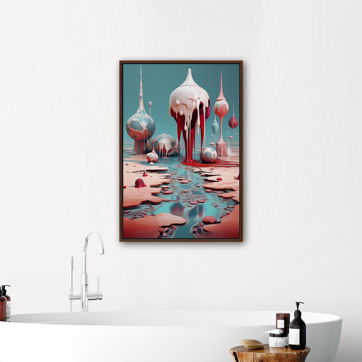 Abstract Surreal Melting Dreamscape Art - Whimsical Melting Dreamscape