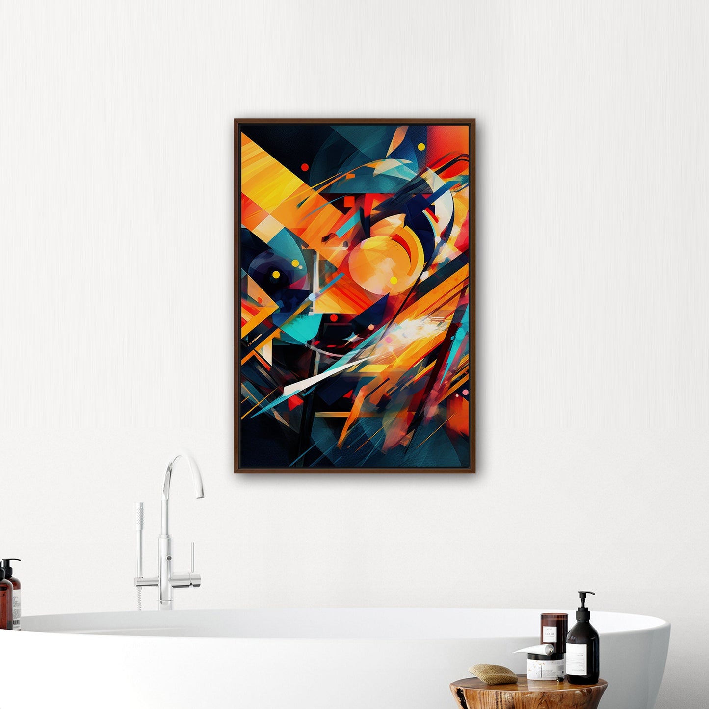 Abstract Geometric Painting - Electric Dreamscapes