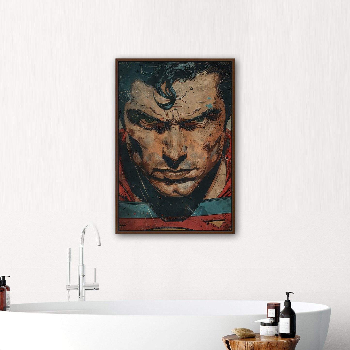 Closeup Portrait of Golden Age Superman - Iconic Vision: Superman Revived