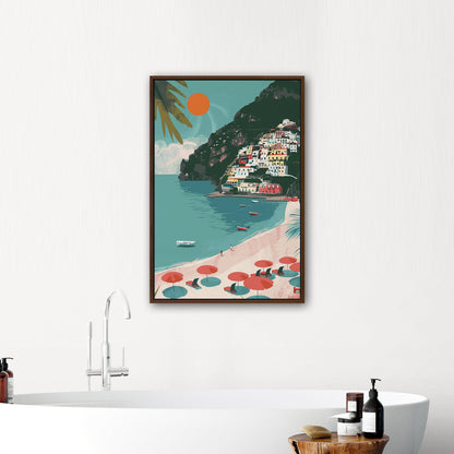 Sunny Amalfi Coast Day Art - Mediterranean Tranquility