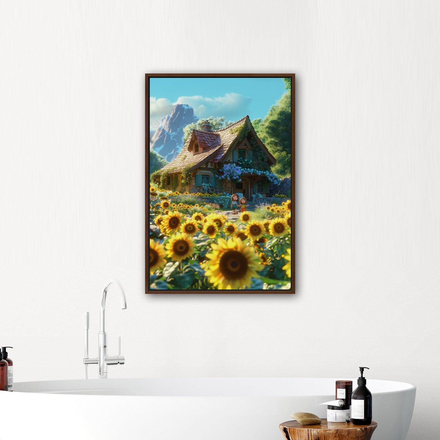 Enchanting fairytale scene wall art - Dreamland Wonder