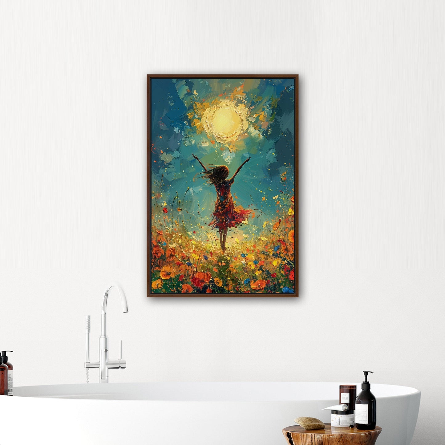 Vibrant, uplifting, energetic art for a lively Living Room - Joyful Dance