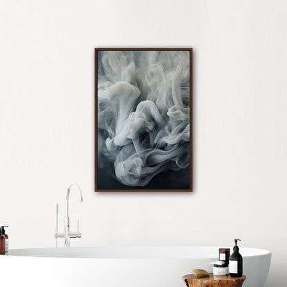 White and Grey Photorealistic Smoke Swirls - Ethereal Swirls