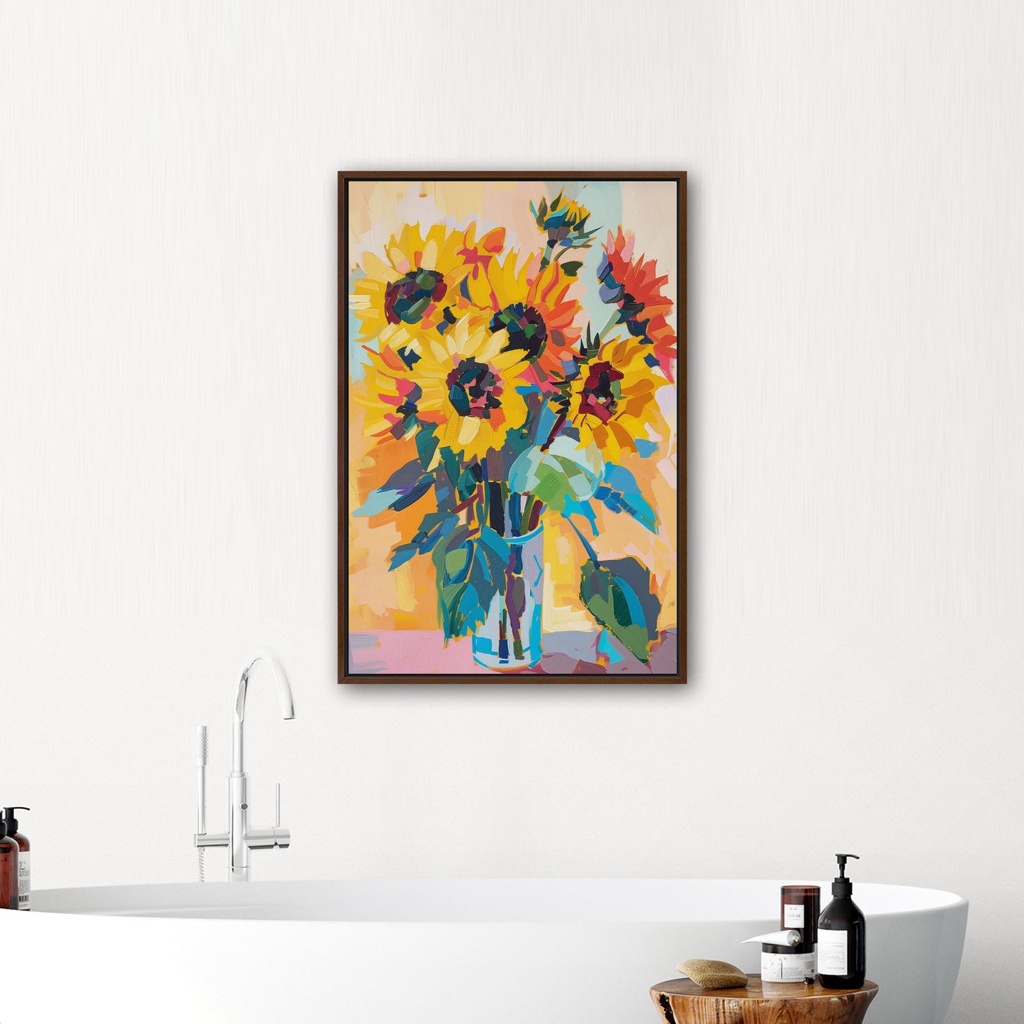 Vibrant sunflower masterpiece - Artistic Serenity