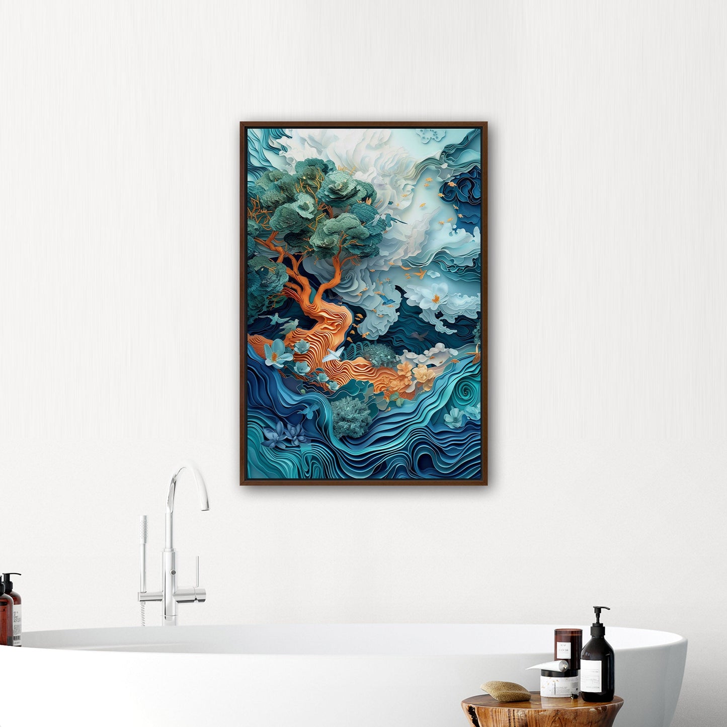 Elevate your space with this sophisticated 3D art - Enchanting Dreamscapes