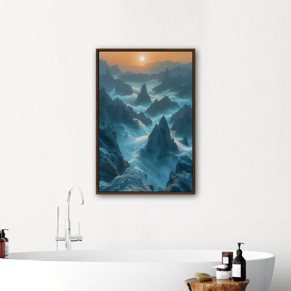 Landscape with Mountain Peaks and Clouds - Sculptures of the Sky