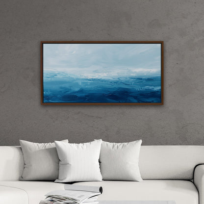 Abstract blue ocean brush strokes - Enigma