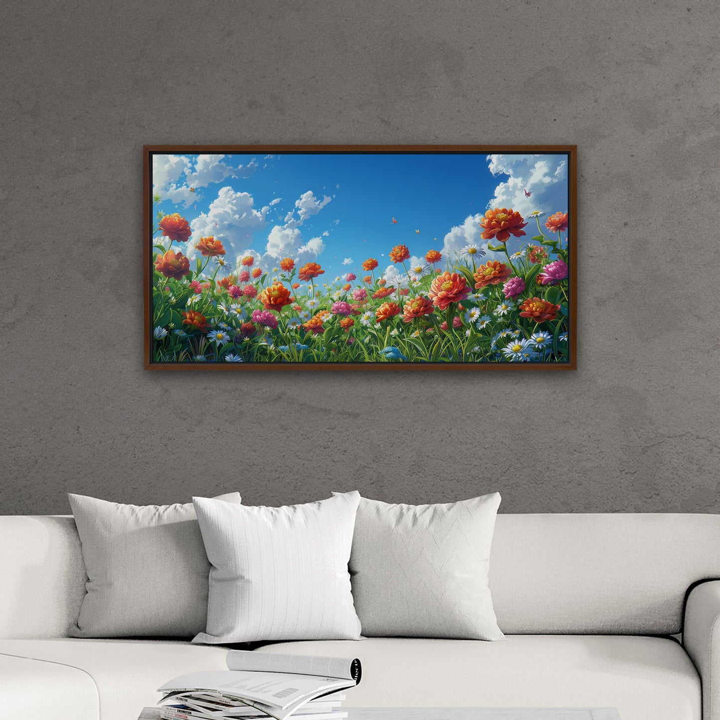 Vibrant, nature-inspired wall art - Enlivening Spring Garden