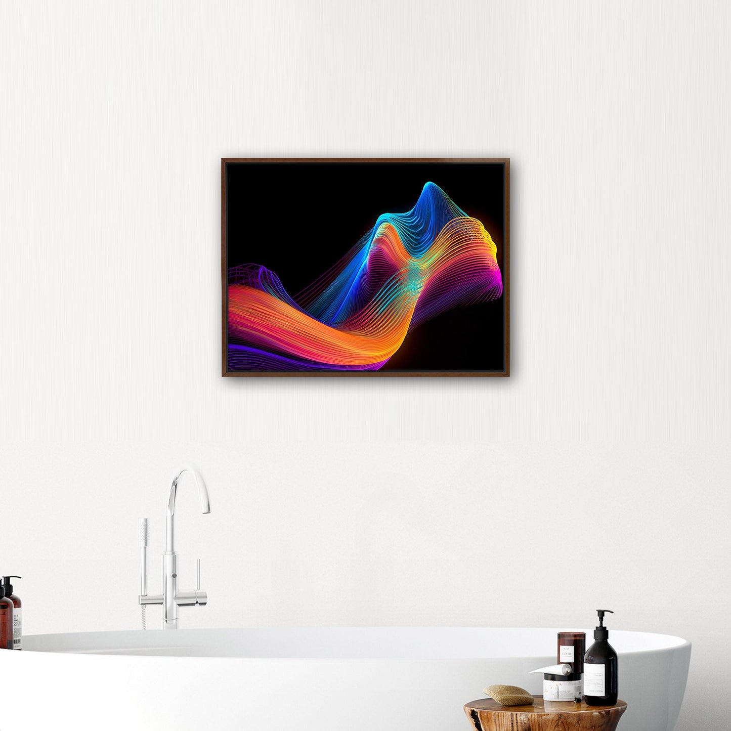 Colorful digital office tech art - Eternal Neon Euphoria