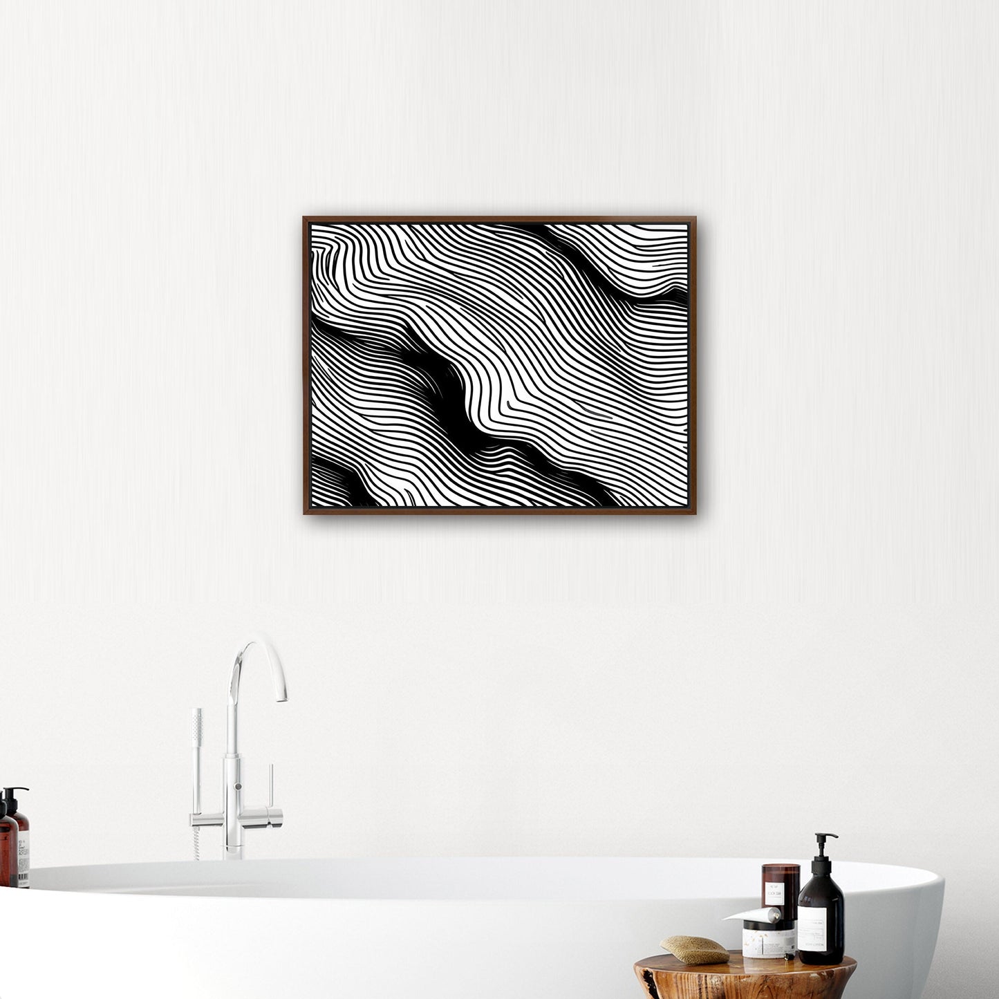 Elevate any space with sophisticated, intricate black and white wall art - Elegance Enigma