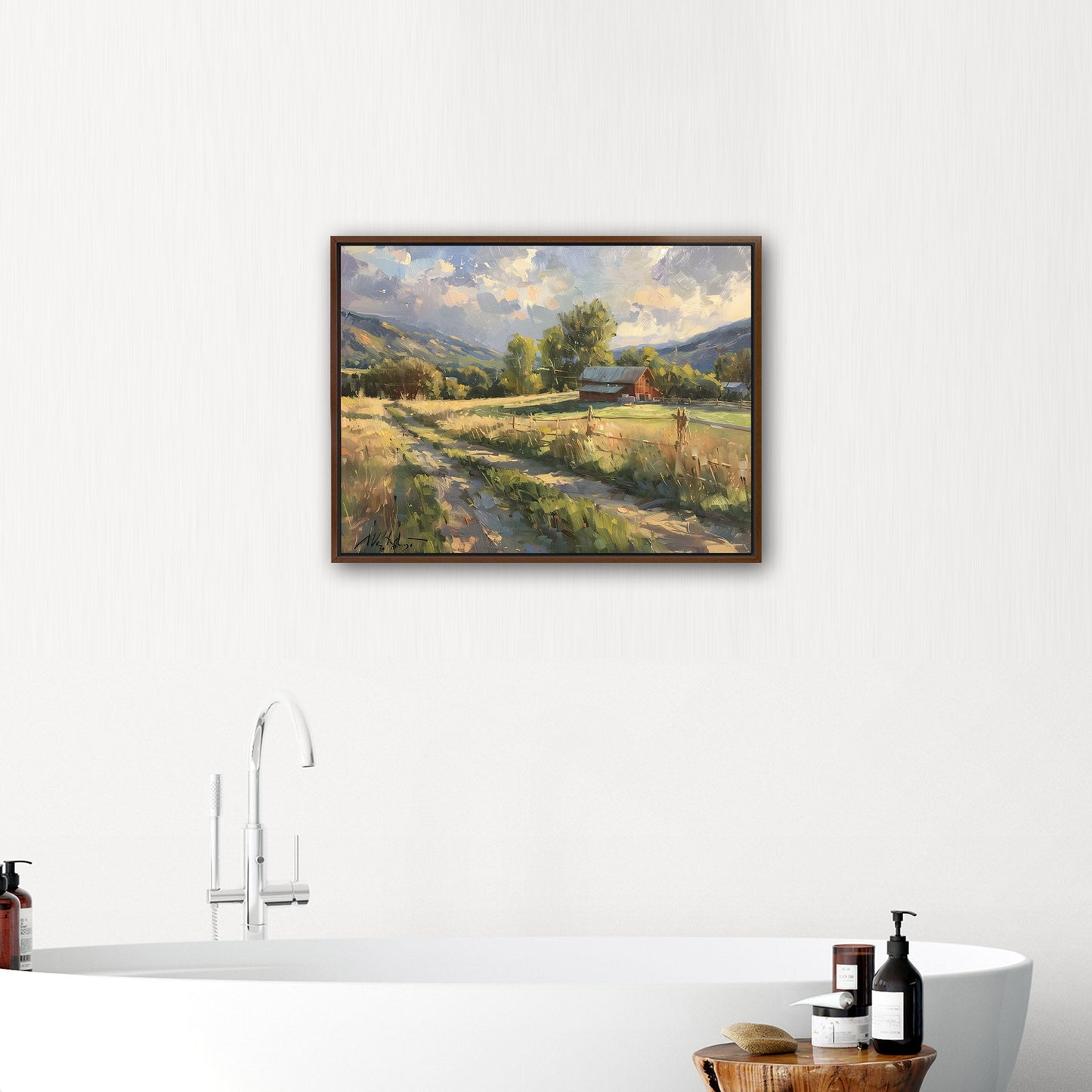 Landscape oil painting - Exquisite Elegance