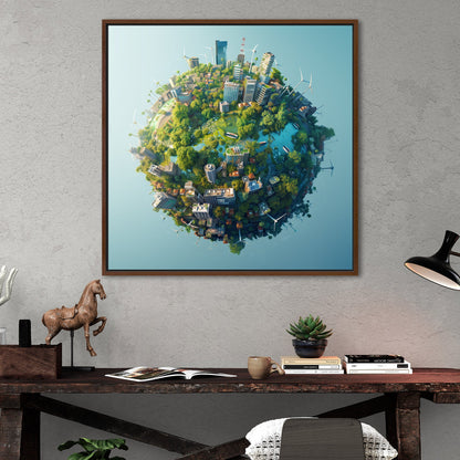 Enhance any room with Earth's view - Ethereal Exploration