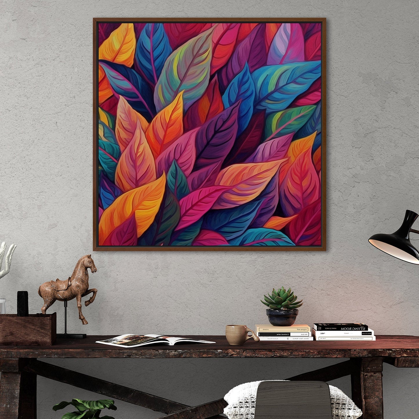 Painting of Autumn Leaves - Vivid Autumn Palette