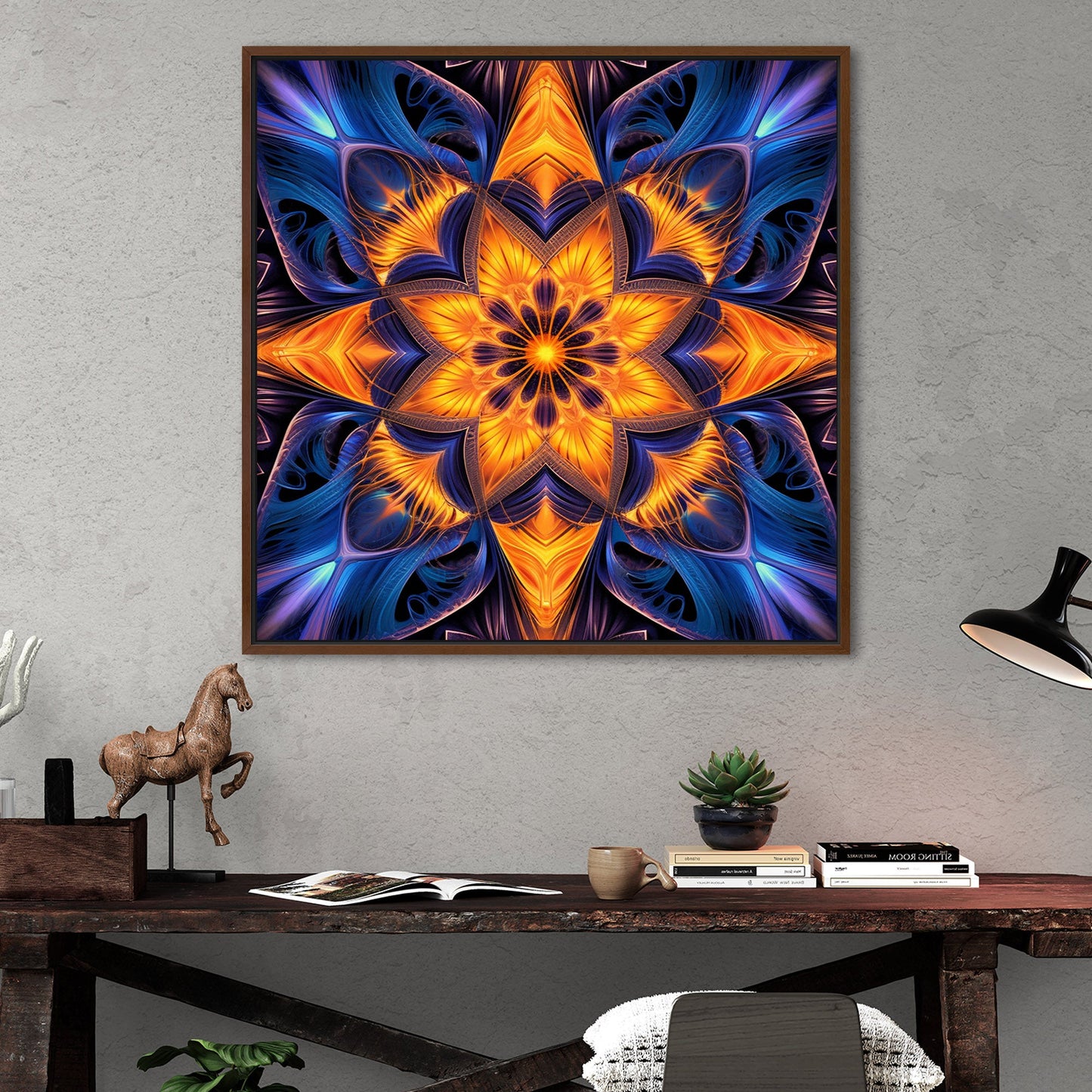 3D Symmetrical painting - Intricate Mathematical Patterns