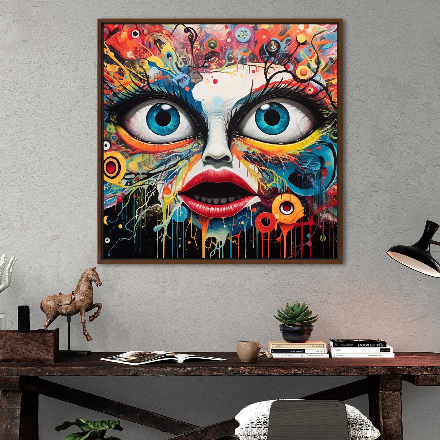 Psychedelic Surreal Portrait - Psychedelic Fusion: Artistic Evolution