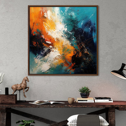 Bold and vibrant abstract painting - Contemporary Expressionism - Colorful Muse