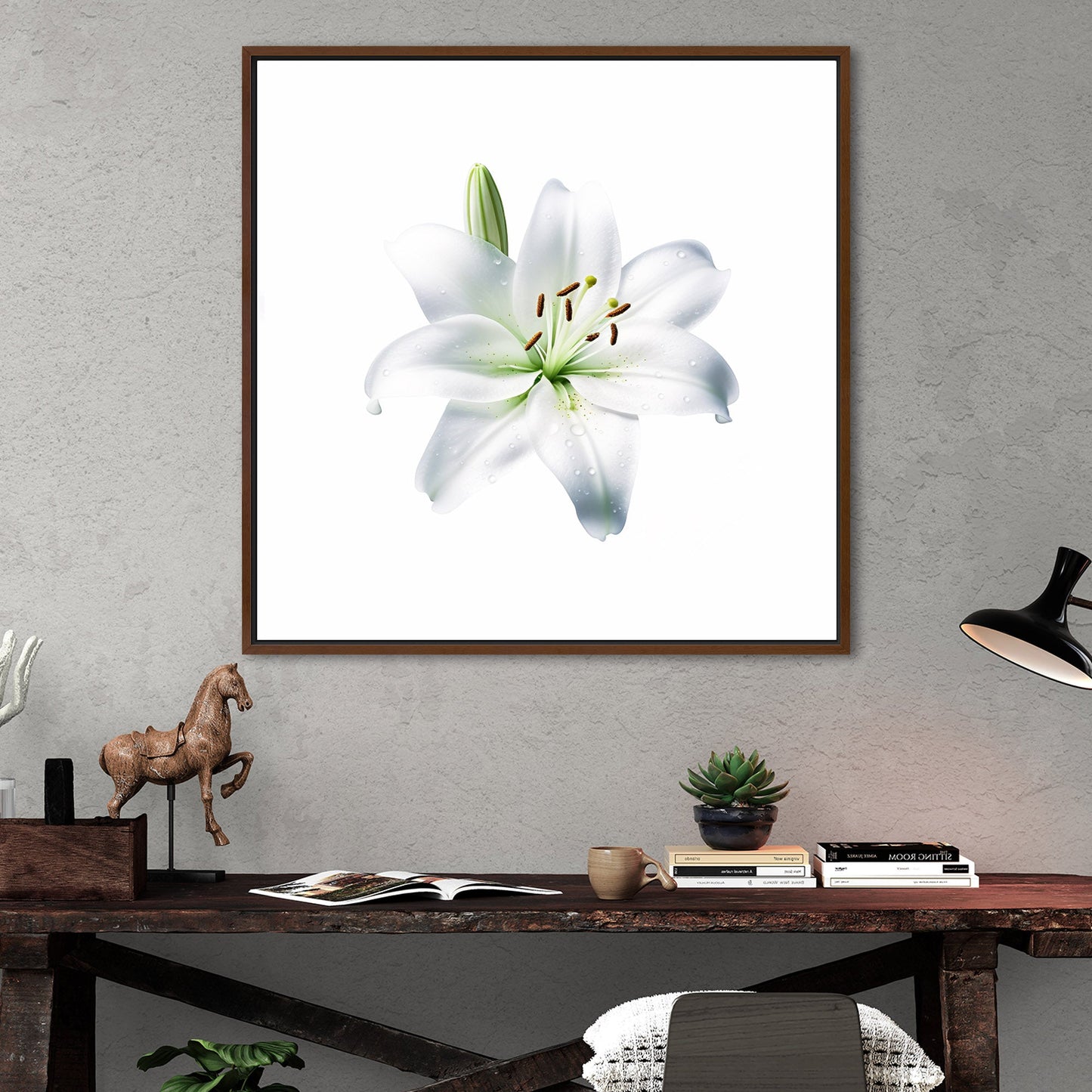 Elegant white lily, beauty, purity, floral - Tranquil Lily Dream