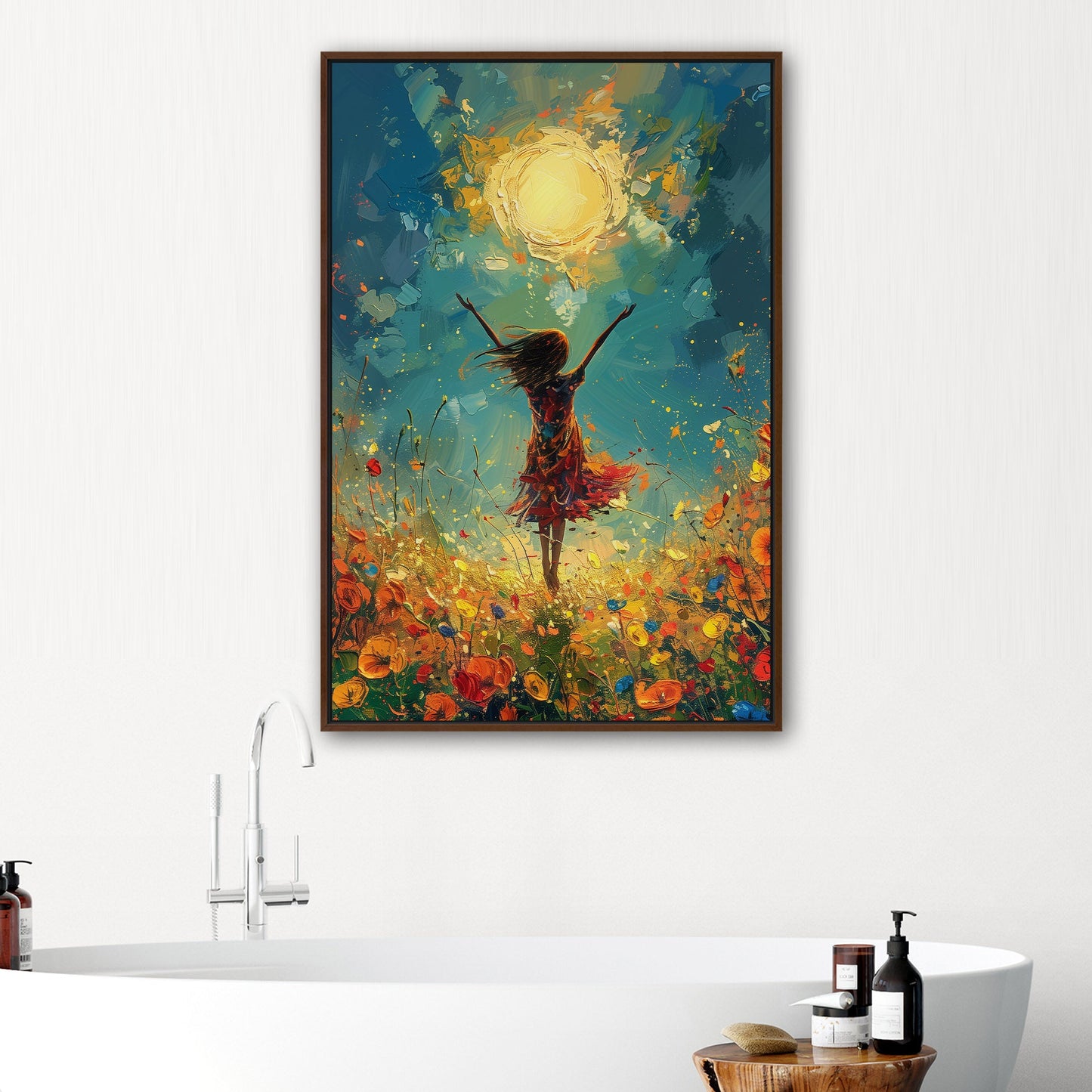 Vibrant, uplifting, energetic art for a lively Living Room - Joyful Dance