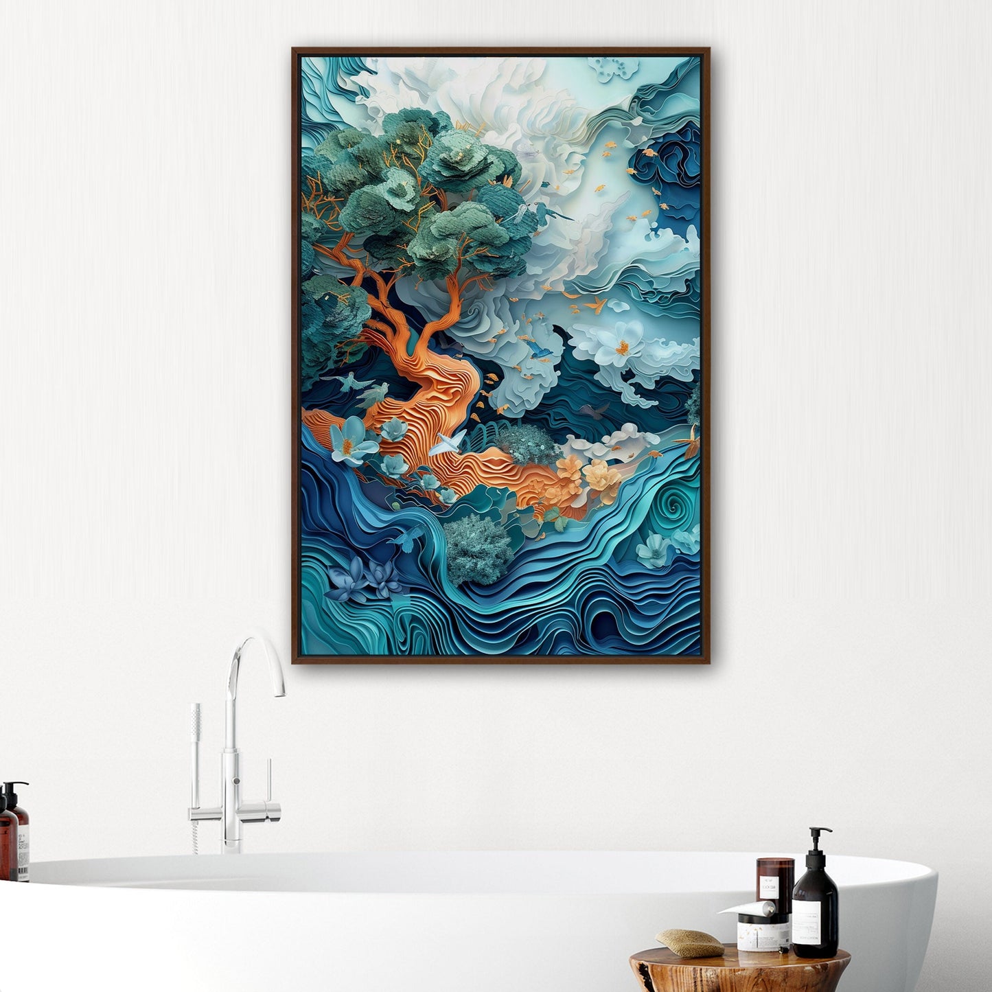 Elevate your space with this sophisticated 3D art - Enchanting Dreamscapes