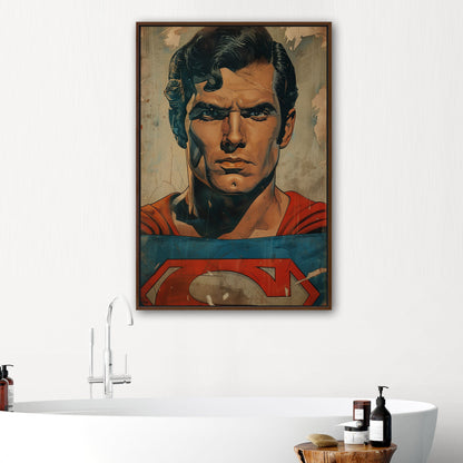 Heroic Retro Superman Closeup