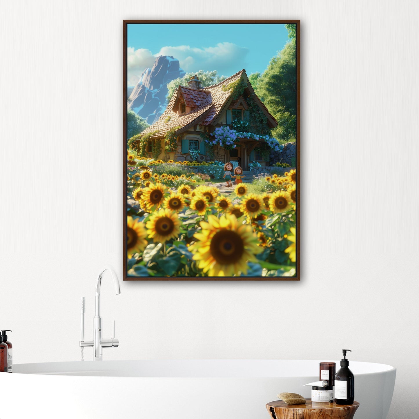 Enchanting fairytale scene wall art - Dreamland Wonder