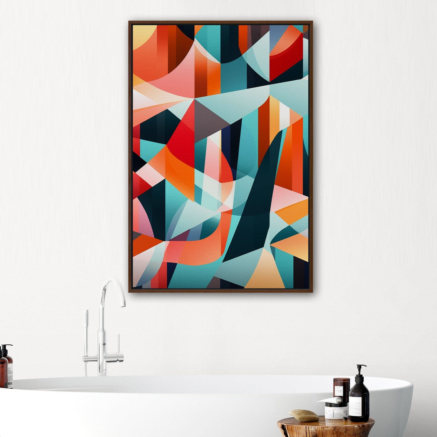 Bold geometric abstract wall art - Harmony in Motion