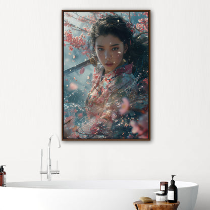 Figurative Portrait - Enchanted Sakura Garden