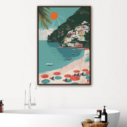 Sunny Amalfi Coast Day Art - Mediterranean Tranquility