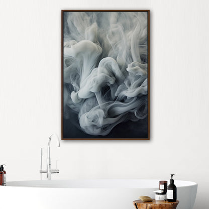 White and Grey Photorealistic Smoke Swirls - Ethereal Swirls