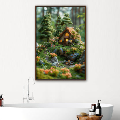 Enchanted Forest cottage 3D render - Dreamscape Woods