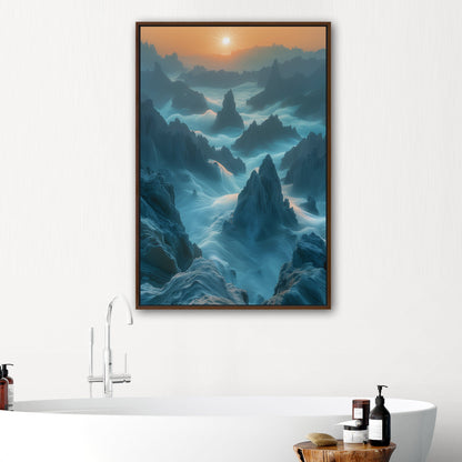 Landscape with Mountain Peaks and Clouds - Sculptures of the Sky