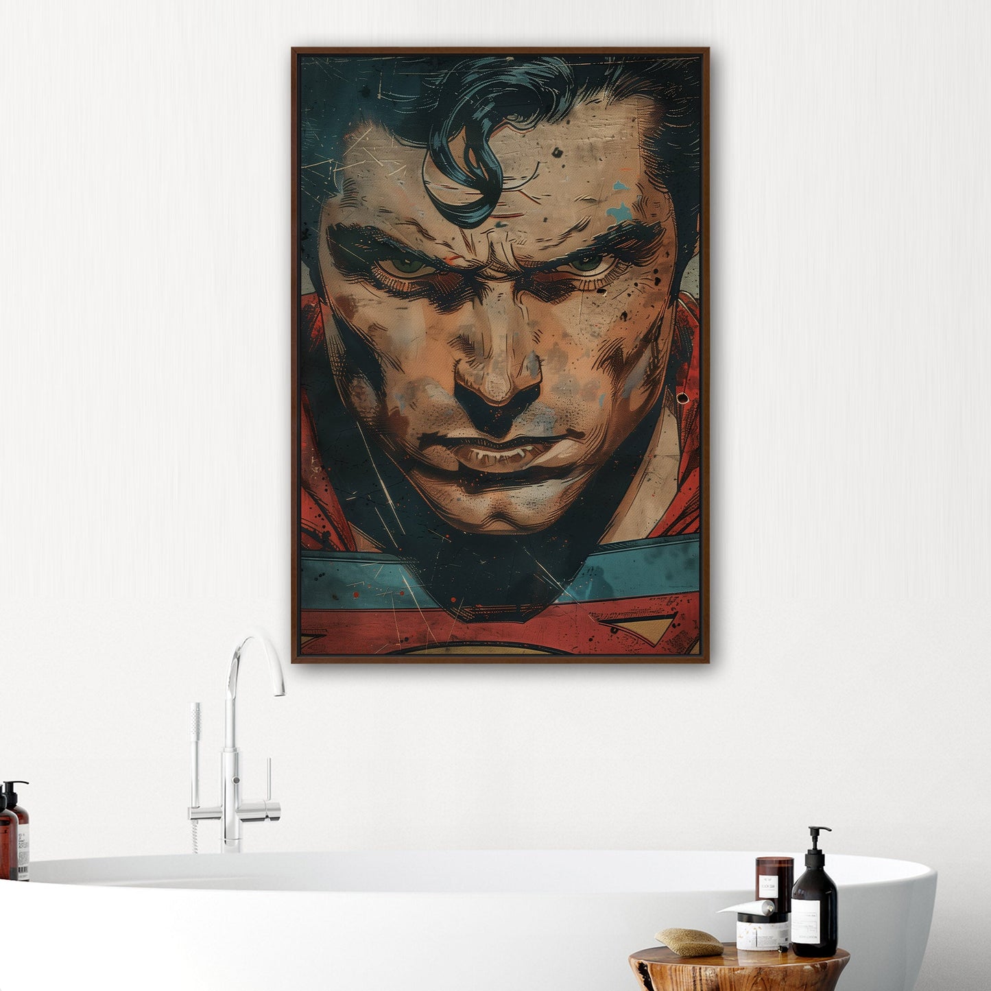 Closeup Portrait of Golden Age Superman - Iconic Vision: Superman Revived