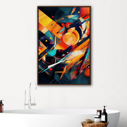 Abstract Geometric Painting - Electric Dreamscapes