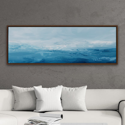 Abstract blue ocean brush strokes - Enigma