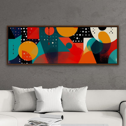 Colorful geometric abstract painting - Geometric Marvel