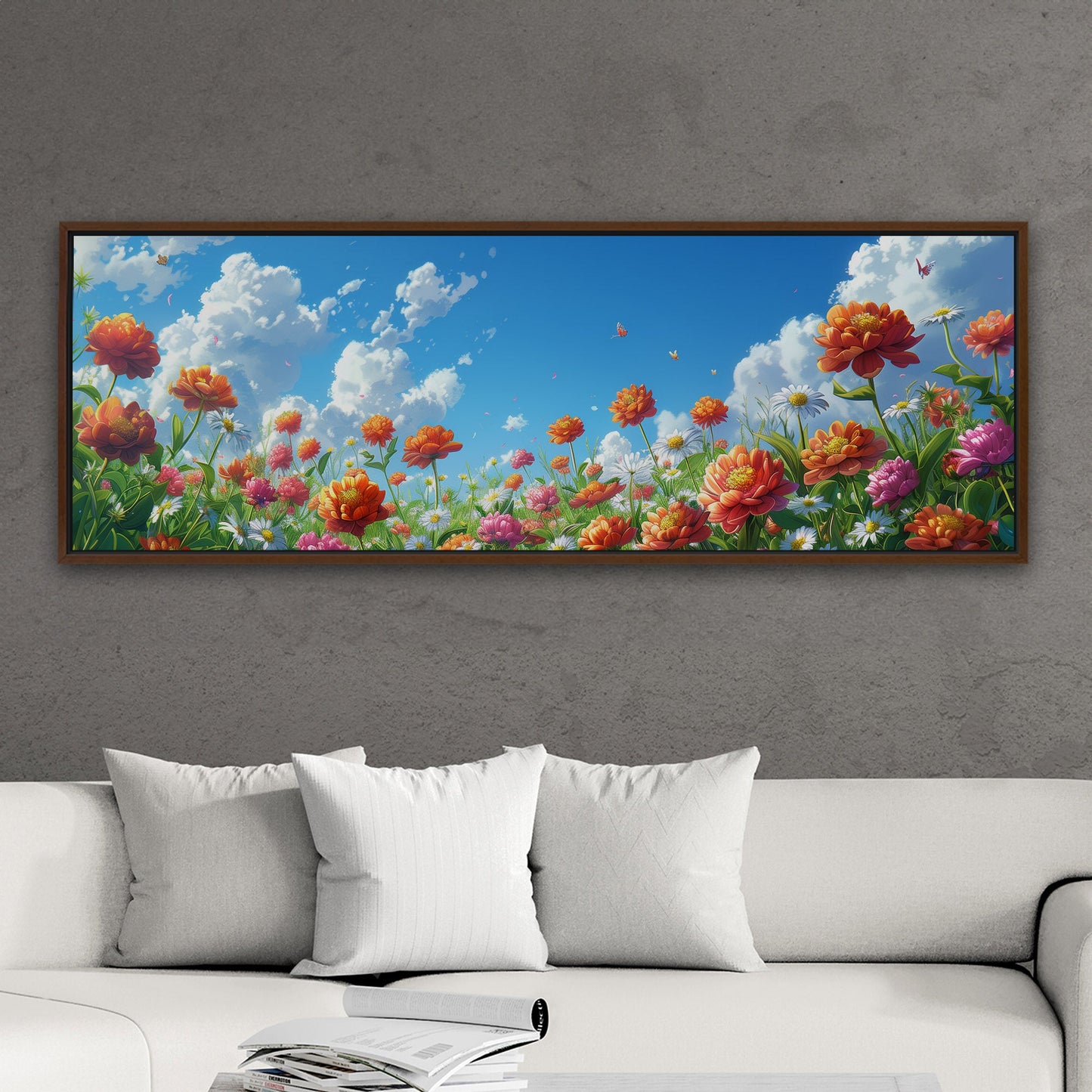 Vibrant, nature-inspired wall art - Enlivening Spring Garden