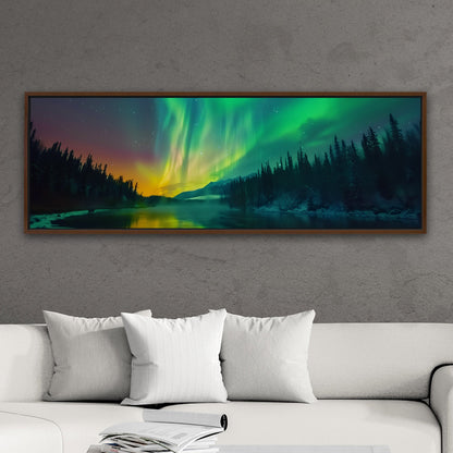 Aurora Borealis fills the sky - Ethereal Glow - Vibrant Dream