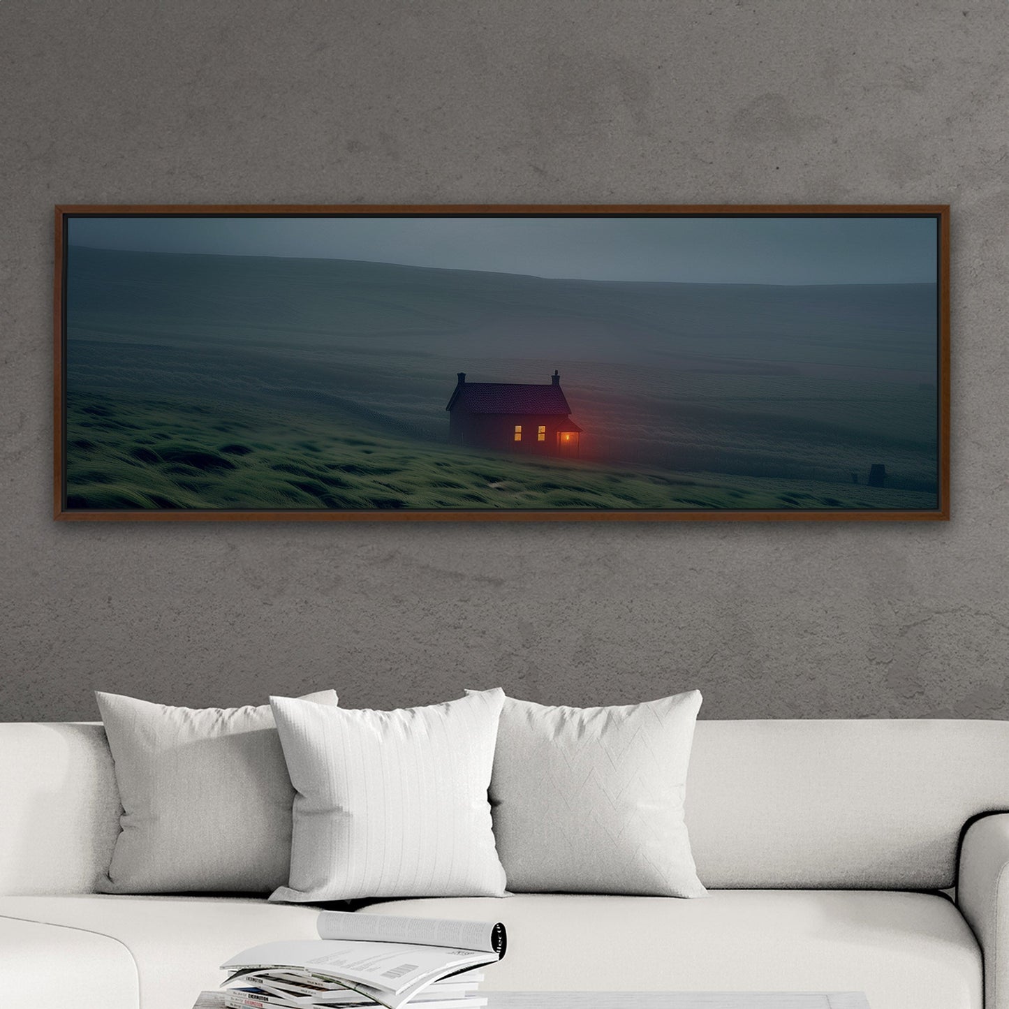 Brighten up your living room with a striking nocturnal scene - Enigmatic Glow