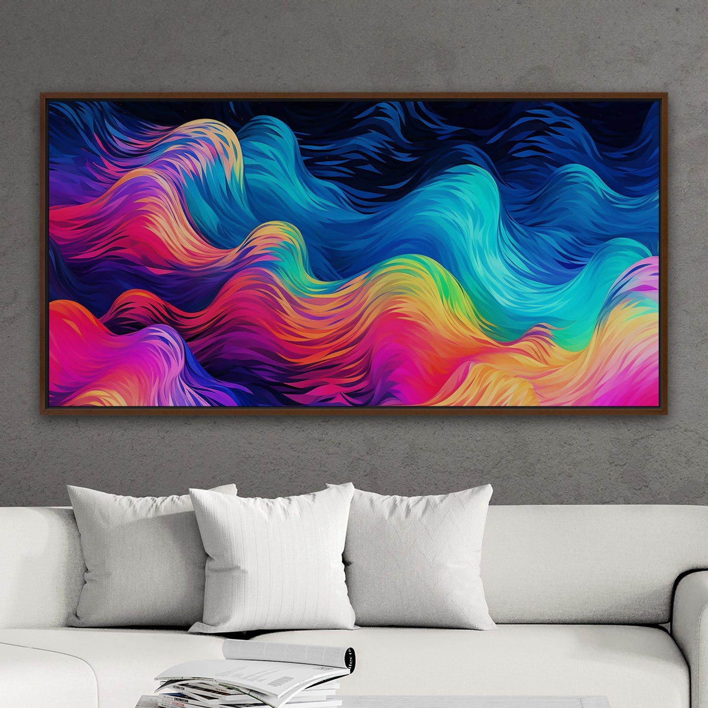 Abstract, vibrant wall art for modern spaces - Electric Dreams