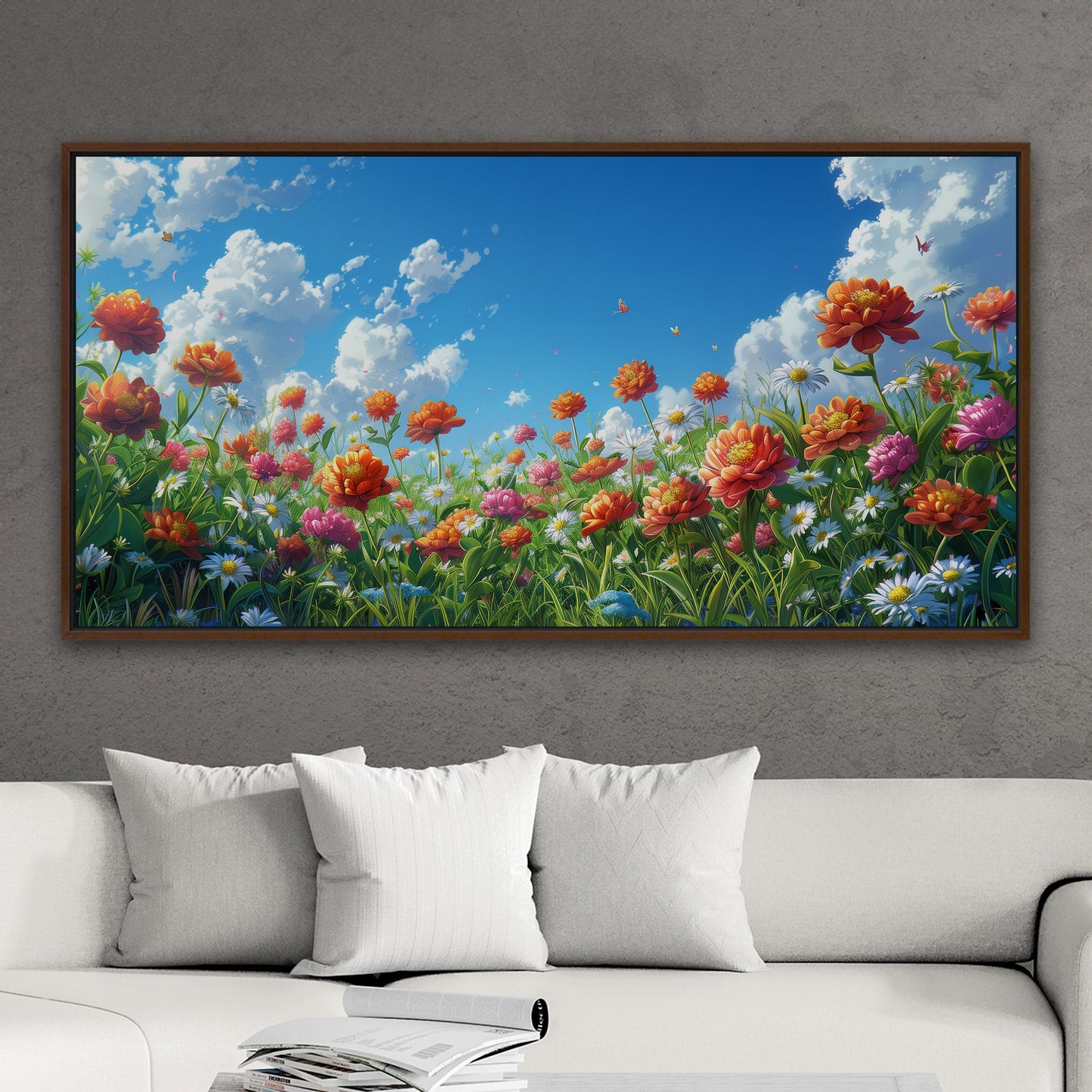 Vibrant, nature-inspired wall art - Enlivening Spring Garden