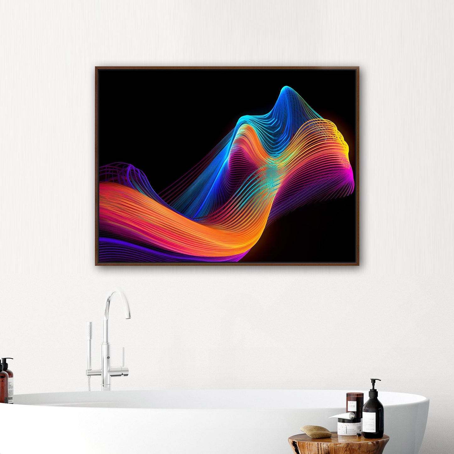 Colorful digital office tech art - Eternal Neon Euphoria