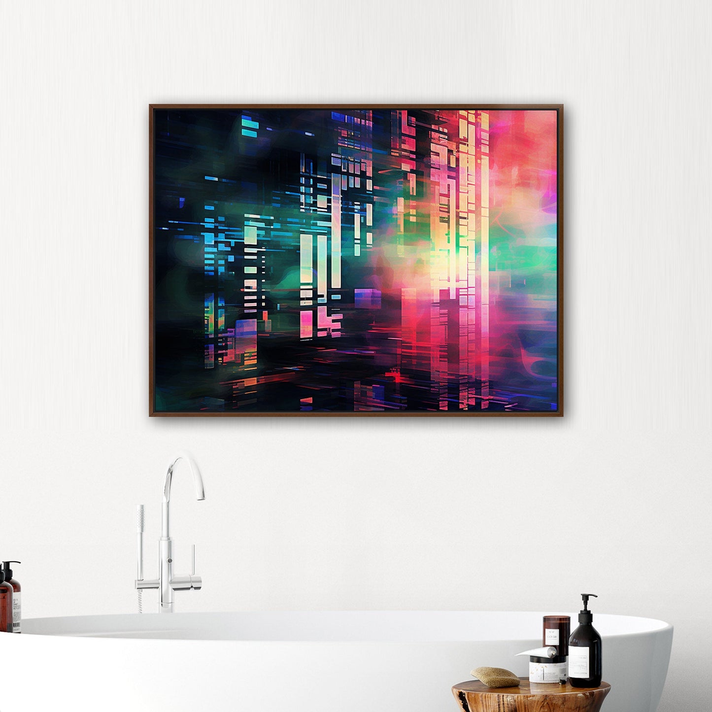 Innovative futuristic glitch abstract - Captivating Design