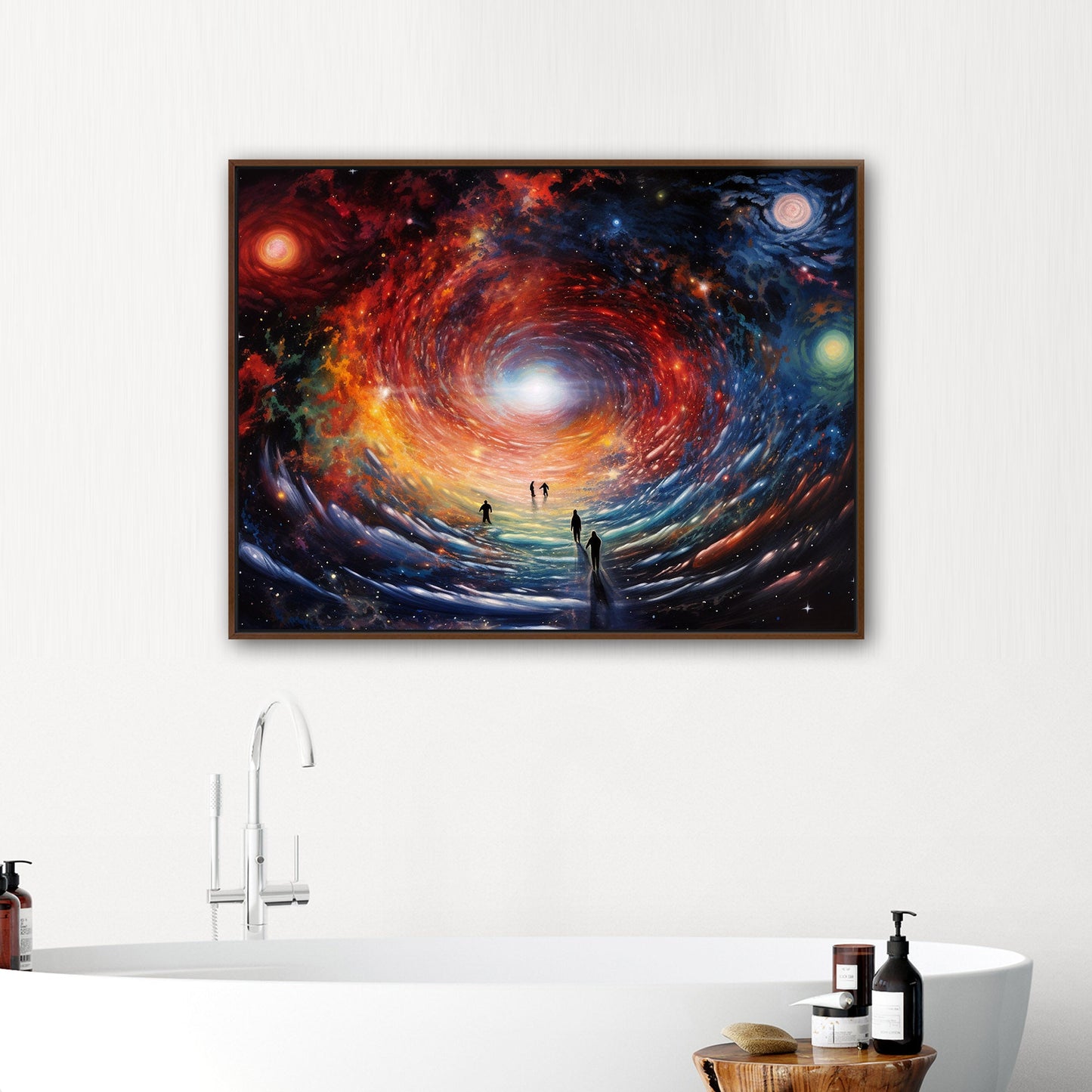 Psychedelic art depicting celestial energy - Vibrant Universe Journey