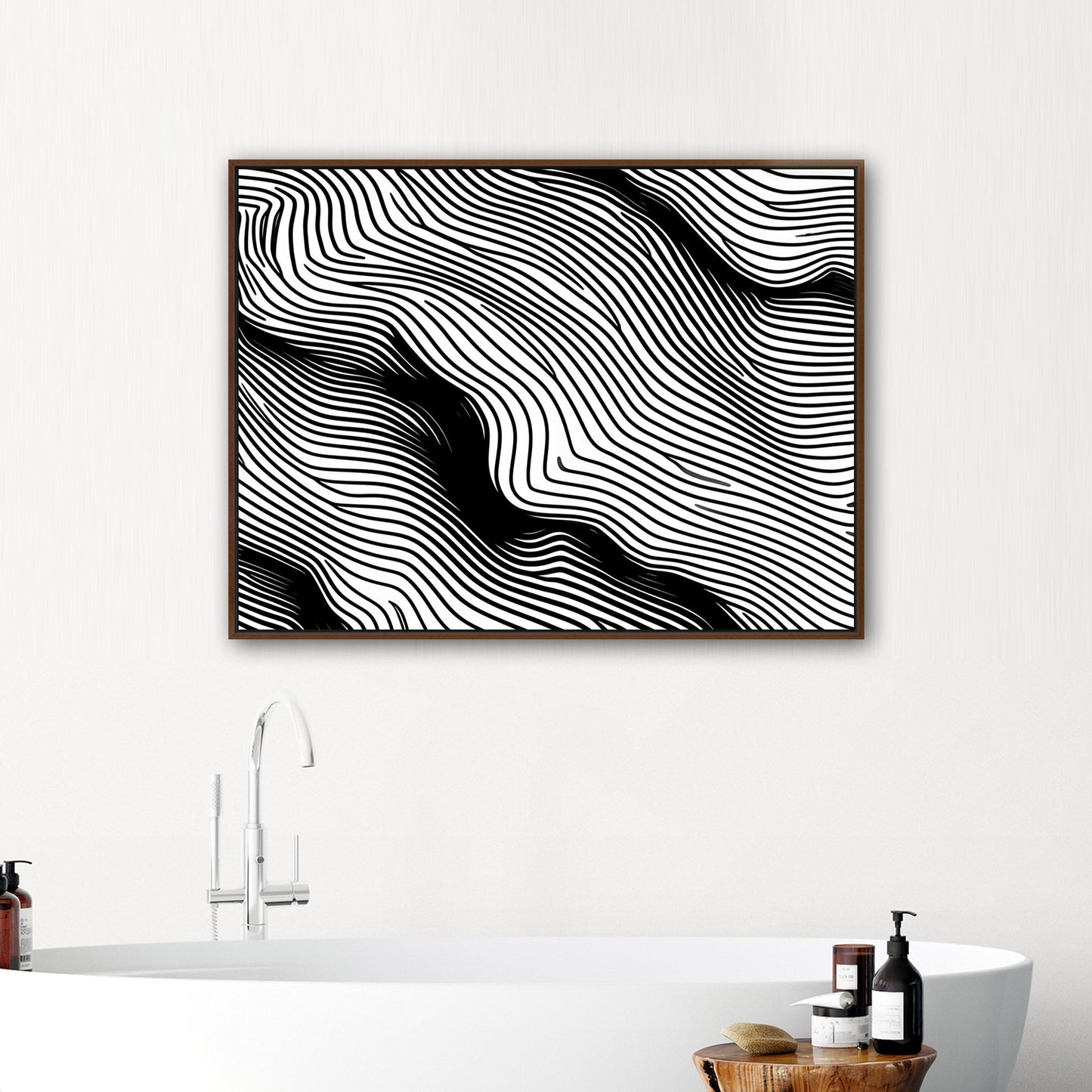 Elevate any space with sophisticated, intricate black and white wall art - Elegance Enigma